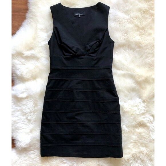 Robert Rodriguz Sz 8 V-Neck Surplice Sheath m Stretch Pencil Dress - Picture 2 of 14